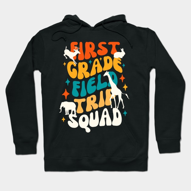 First Grade Field Trip Squad Hoodie by Point Shop